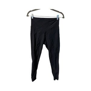 Onzie Blue Textured Athletic Workout Leggings Size Small/Medium